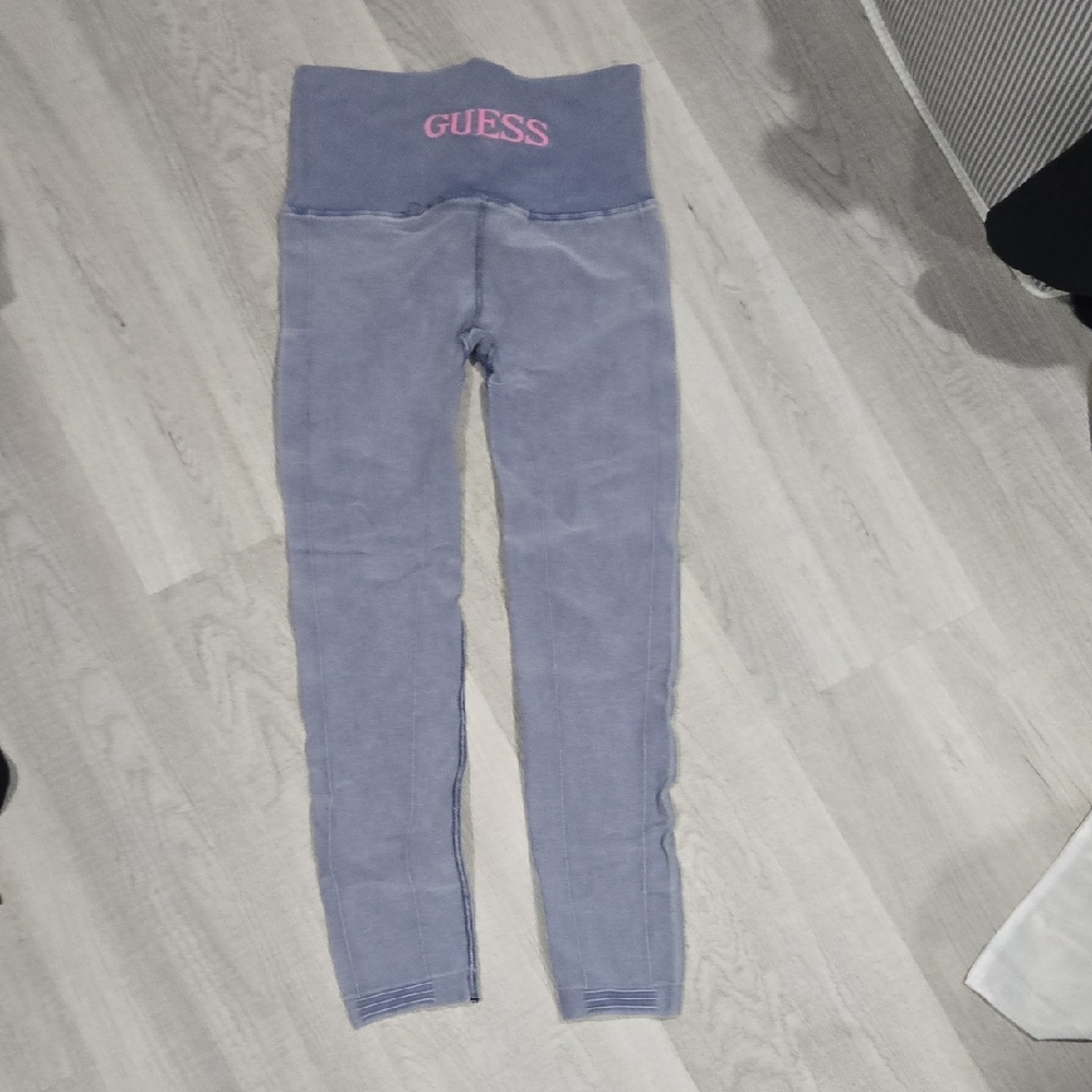 Guess Blue Moto Leggings